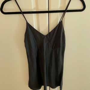 Silk spaghetti strap top